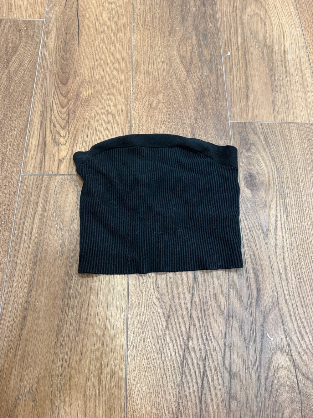 🔴 Abercrombie & Fitch Black Ribbed Bandeau Top